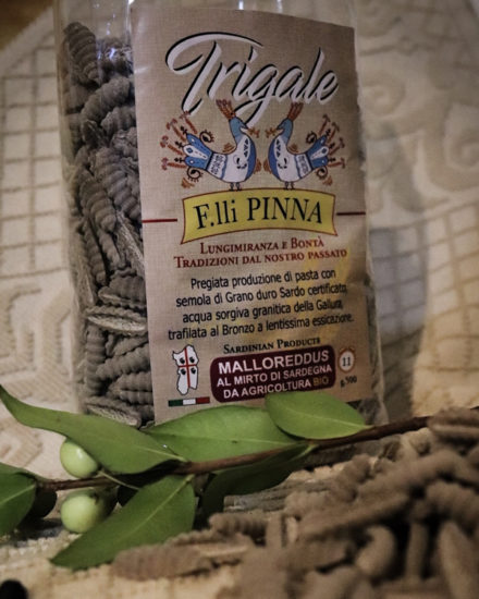 Malloreddus Al Mirto Bio Trigale - Sardinian Artisan organic Myrtle Berries Flavoured Pasta