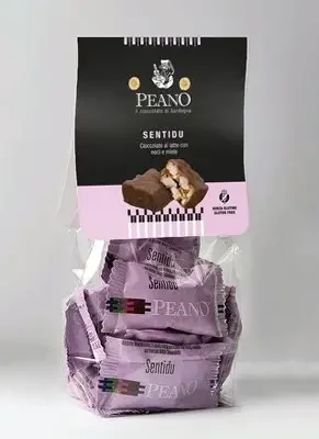 SENTIDU DELICIOUS SOFT NOUGAT OF WALNUTS AND HONEY COVERED WITH THE FINEST MILK CHOCOLATE