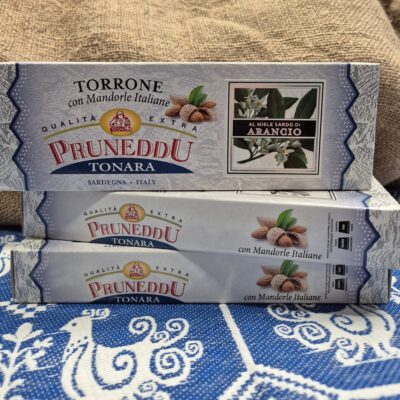 NOUGAT WITH EXTRA ALMOND & ORANGE BLOSSOM HONEY-PRUNEDDU-150gr