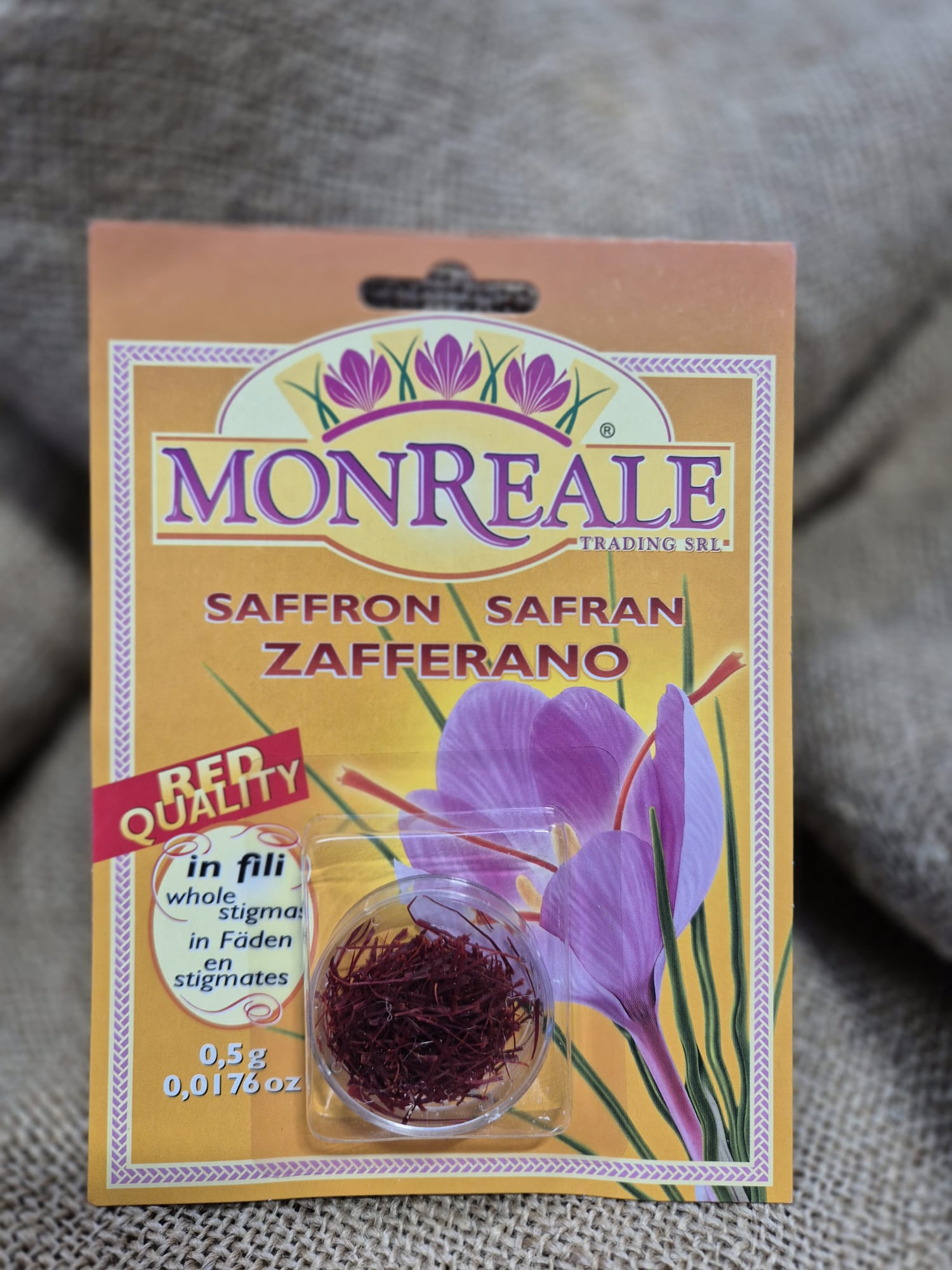 MONREALE SAFFRON STIGMAS 0.5g