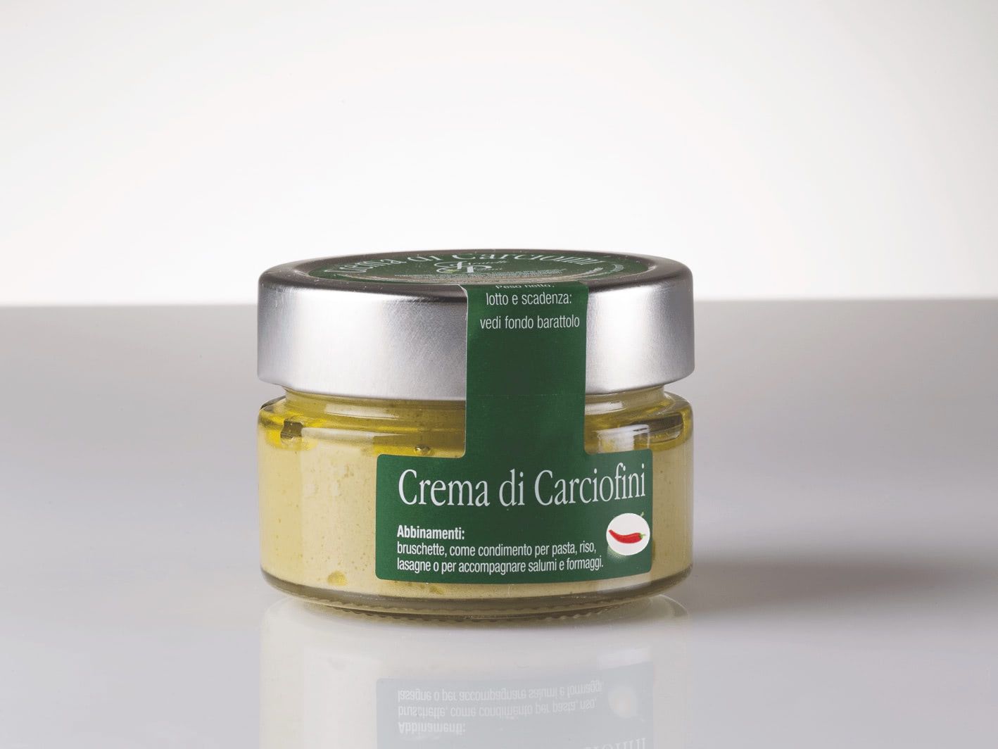 Spicy artichoke patée in EVOO oil