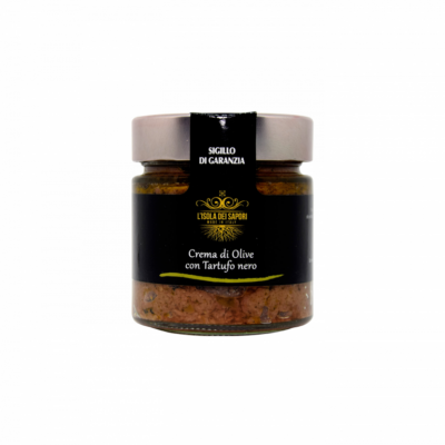 OLIVE AND BLACK TRUFFLE CREAM-Isola dei Sapori-200gr