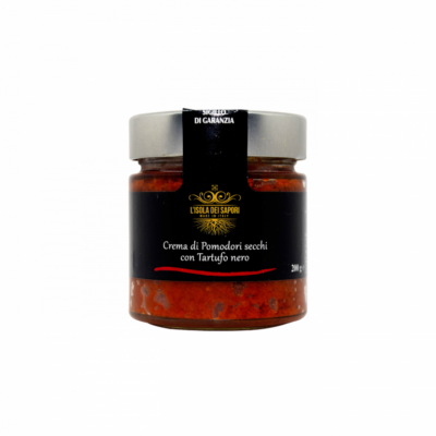 SUN-DRIED TOMATOES PATÉE WITH BLACK TRUFFLE-Isola dei Sapori-200gr