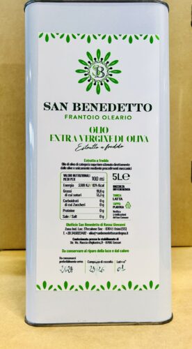 SARDINIAN-EXTRA-VIRGIN-OLIVE-OIL-FRANTOIO-OLEARIO-SAN-BENEDETTO-5 LT